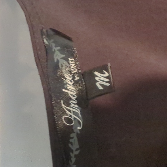 ANDREE BY UNIT Black Embellished Flutter Sleeve Blouse - Picture 2 of 8